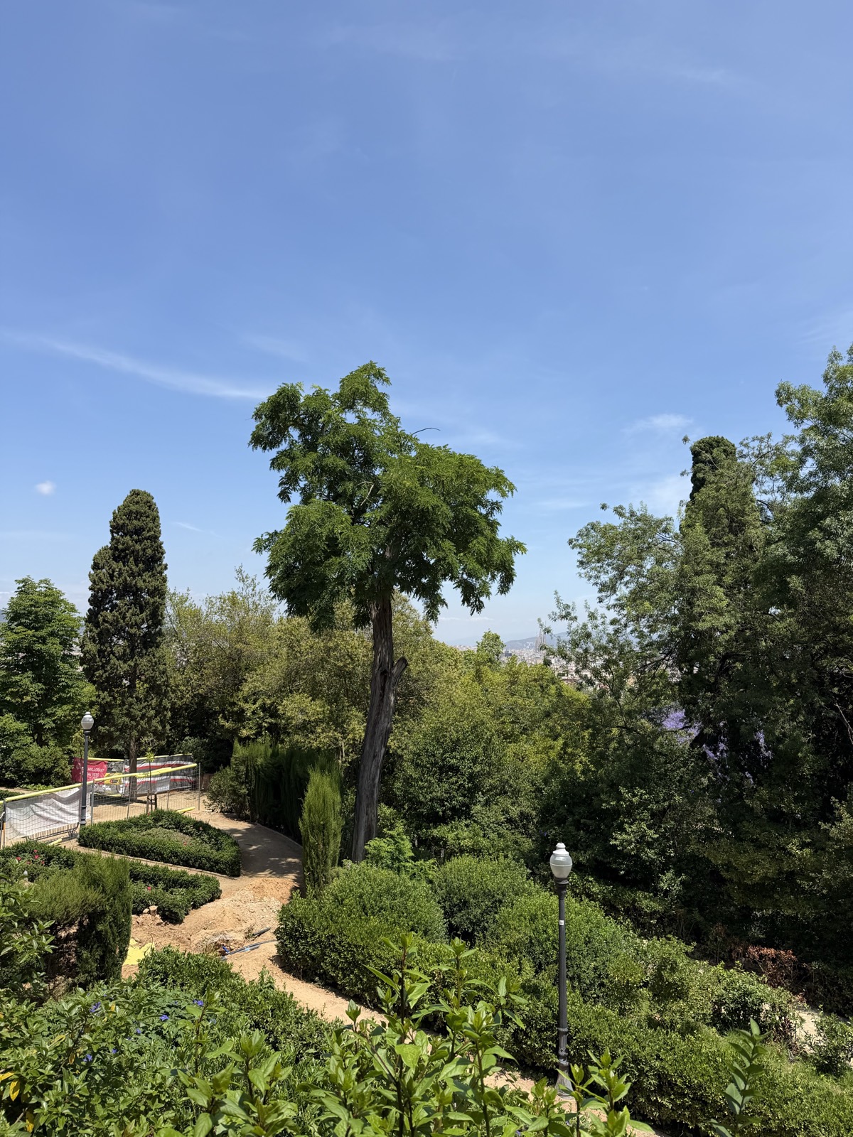 Le jardin de la Fundació Joan Miró, à Montjuïc